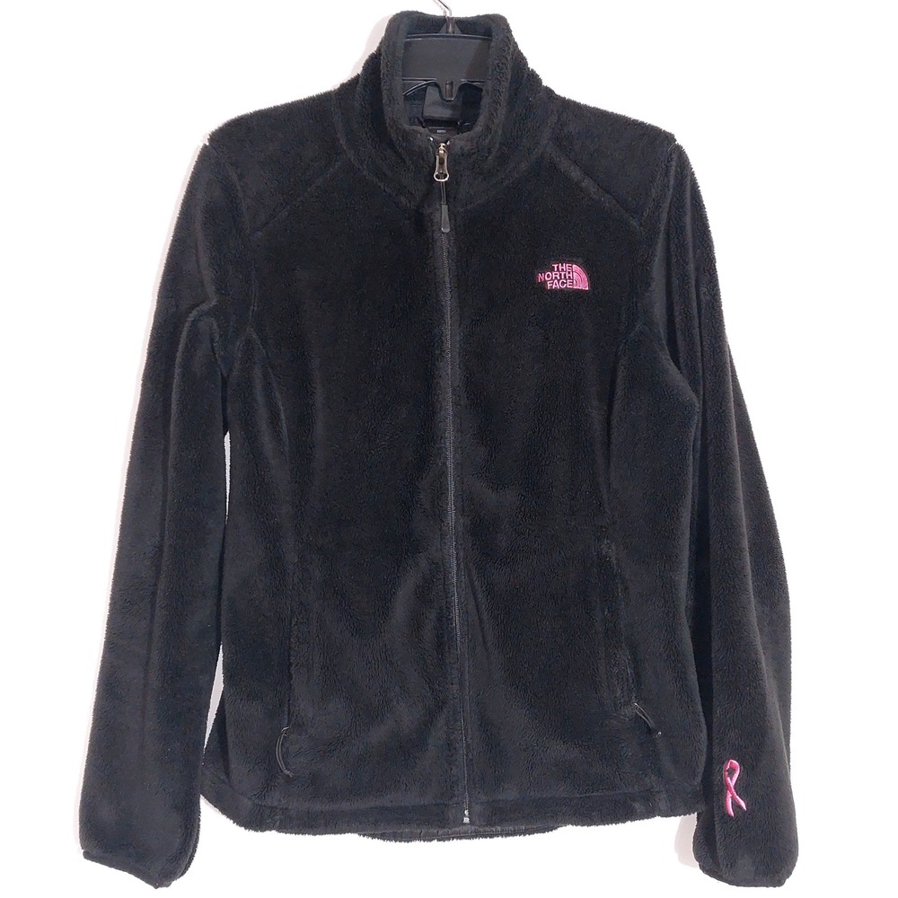 The North Face Women's Pink Ribbon Osito Fleece Jacket Size M Black - Picture 3 of 14